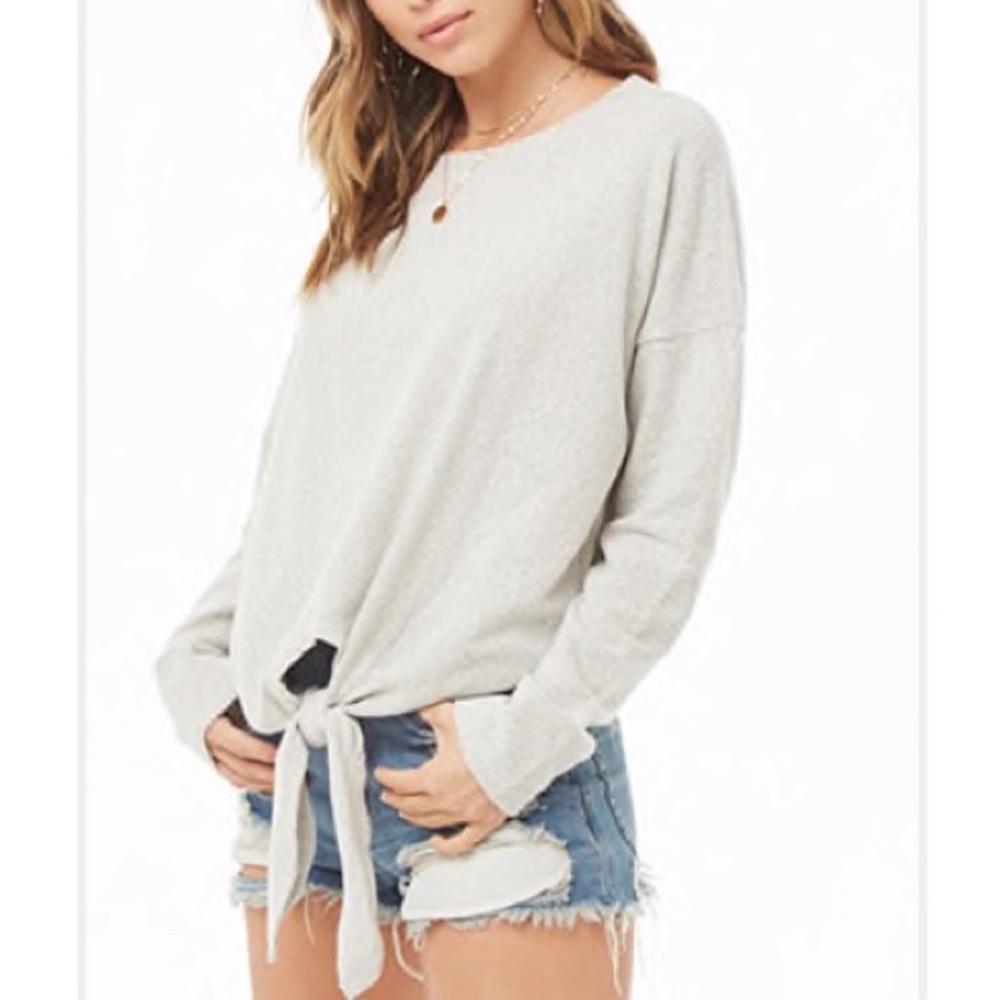 Lumiere > Tie front sweater